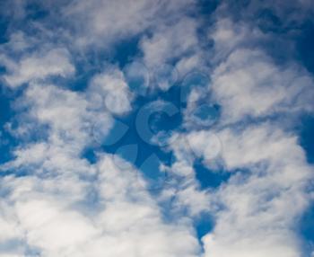 Clouds on blue sky for background