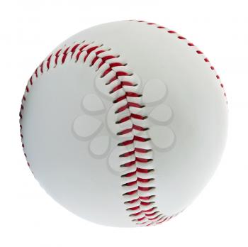 Baseball ball on the white background