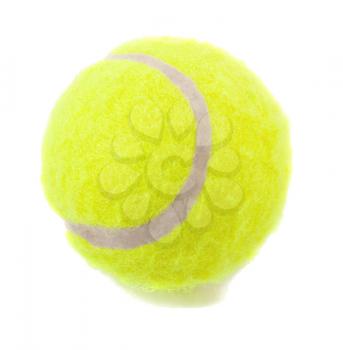 Tennis ball on the white background