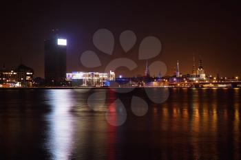 Riga view over Daugava river