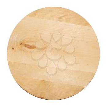 Round food wooden tray