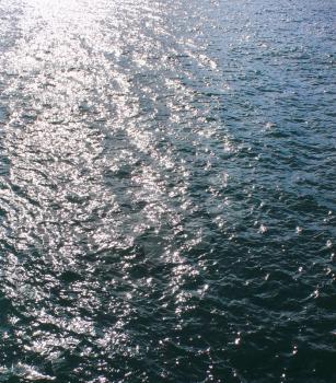 Sunny sea water surface