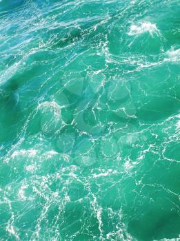 Tropic green water surface background