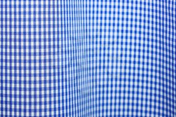 Blue checkered clothing surface