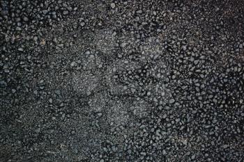 Pattern of the fresh grainy asphalt surface