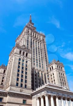 Palace of culture and science in Warszawa