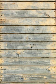 Wooden boards with rustic nails