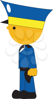 Royalty Free Clipart Image of a Policeman
