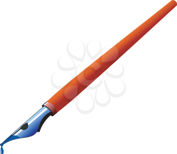 Royalty Free Clipart Image of a Fountain Pen 