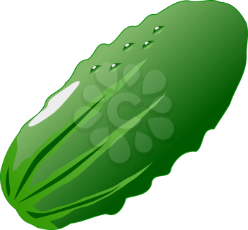 Royalty Free Clipart Image of a Cucumber