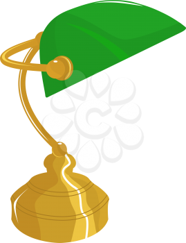 Royalty Free Clipart Image of a Desk Lamp