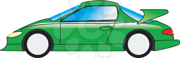 Royalty Free Clipart Image of a Sports Car
