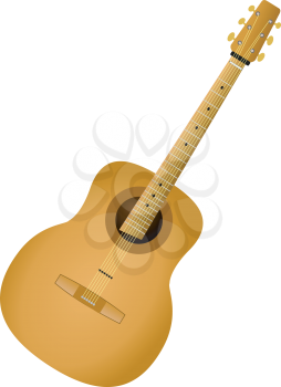 Royalty Free Clipart Image of an Acoustic Guitar