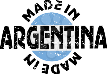 Royalty Free Clipart Image of a Label Made in Argentina