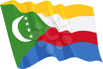 Royalty Free Clipart Image of a Comoros Flag