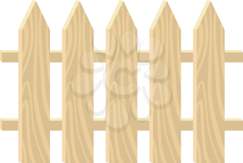 Royalty Free Clipart Image of a Picket Fence