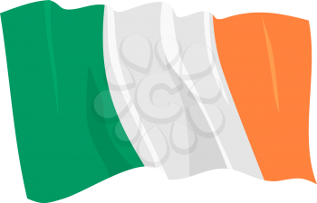 Royalty Free Clipart Image of the Ireland Flag