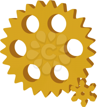 Royalty Free Clipart Image of Pinions