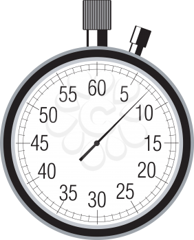 Royalty Free Clipart Image of a Stopwatch