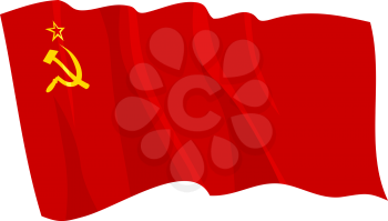 Royalty Free Clipart Image of a USSR Flag