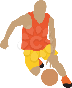 Kind of sport series of illustration. Basketball