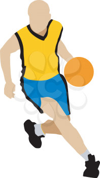 Kind of sport series of illustration. Basketball