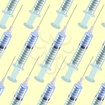 Abstract seamless background with syringe