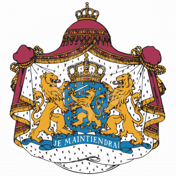 An image of the national coat of arms of Netherlands