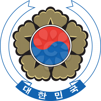 An image of the national coat of arms of South Korea