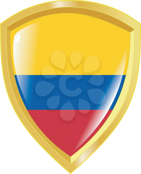 Coat of arms in national colours of Colombia