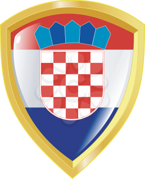 Coat of arms in national colours of Croatia