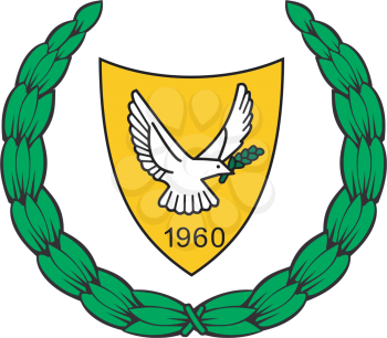An image of the national coat of arms of Cyprus
