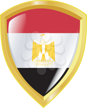 Coat of arms in national colours of Egypt