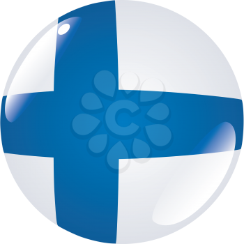 button in colours of Finland