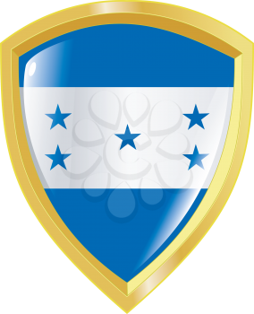 Coat of arms in national colours of Honduras