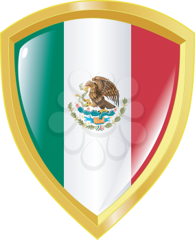 Coat of arms in national colours of Mexico