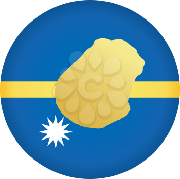 An illustration with button in national colours of Nauru