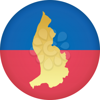 An illustration with button in national colours of Liechtenstein