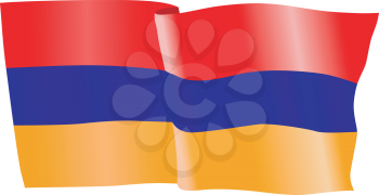 vector illustration of national flag of Armeniа
