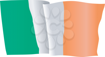 vector illustration of national flag of Ireland