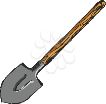 Royalty Free Clipart Image of a Spade
