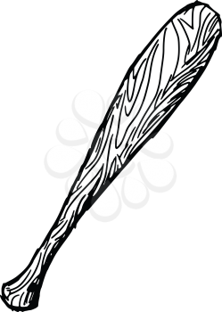 sketch, doodle, hand drawn illustration of baseball bat