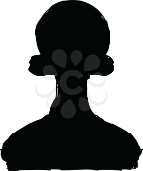 black silhouette of pawn