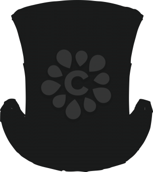 black silhouette of top hat