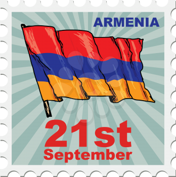 post stamp of national day of Armenia