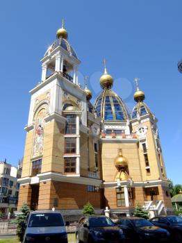 modern architecture in Kyiv, Ukraine, orthodox church