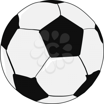 vector illustration of football ball, sport object