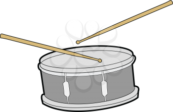 vector illustration of drum