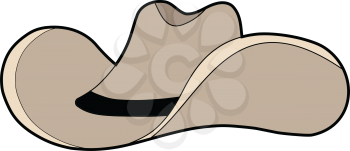 vector illustration of Stetson, cowboy hat