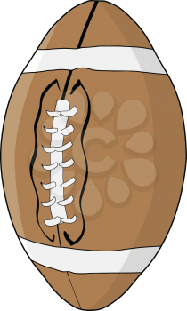 vector illustration of American football ball